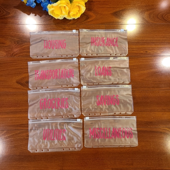 Pink/White Budget Binder Gift Set - Picture 8 of 9